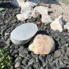 Stein geschnittener Granit Hälften