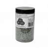 Zuschlagstoff New Green 2-4mm in einem Plastikgefäß