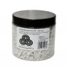 Zuschlagstoff Norwegian White 3-8mm in einem Plastikgefäß