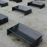 Modulares Kaminholzregal aus Cortenstahl 120cmx180cm