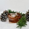 Kerzenhalter aus Glas Ambra Tealight