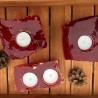 Kerzenhalter aus Glas Red Tealight