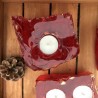 Kerzenhalter aus Glas Red Tealight