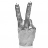 Dekorative Kerze Peace Silber