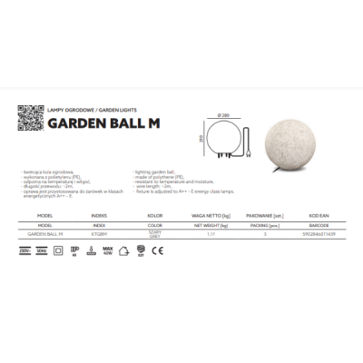 Led Garden Ball M Lampe